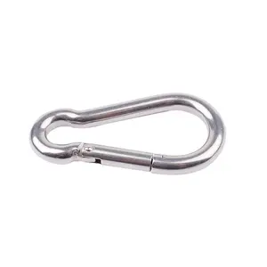 304 Stainless Steel High Quality M8 Carabiner Spring Snap Hooks