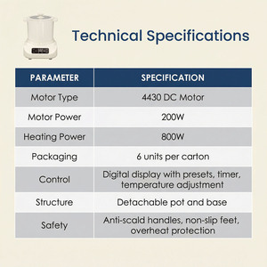 Machine à piler le Fufu électrique professionnelle 6L 8L 10L, pour la préparation de la semoule d'igname, robuste et à broyage rapide - Product Image 6