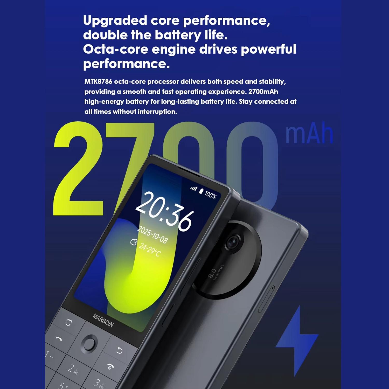 DUOQIN F25 Elder Keypad Smart Global Phone - 6GB+128GB