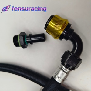 FS Custom -<span class=keywords><strong>6</strong></span> -<span class=keywords><strong>8</strong></span> -10 -<span class=keywords><strong>12</strong></span> <span class=keywords><strong>1</strong></span>/2\" <span class=keywords><strong>3</strong></span>/<span class=keywords><strong>8</strong></span>\" 5/<span class=keywords><strong>8</strong></span>\" <span class=keywords><strong>3</strong></span>/4'' <span class=keywords><strong>1</strong></span>'' Tubo in PTFE Intrecciato in Nylon Nero con Raccordi a Sgancio Rapido e Assemblaggio - Product Image 5