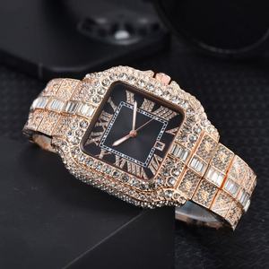 Montre automatique unisexe de style hip-hop avec cadran en saphir moissanite, mouvement mécanique, bracelet en acier inoxydable, résistance à l'eau 100 bars - Product Image 4