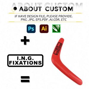 Boomerang de Plástico Personalizado en Forma de V para Niños, con Logotipo, Venta al Por Mayor, 29 cm, Juguete para Exteriores - Product Image 3