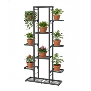 Étagère à fleurs en métal multifonction à plusieurs niveaux, supports de <span class=keywords><strong>plantes</strong></span> de jardin, présentoir <span class=keywords><strong>pour</strong></span> pots de fleurs, <span class=keywords><strong>pour</strong></span> fleurs et <span class=keywords><strong>plantes</strong></span> d'intérieur - Product Image 1