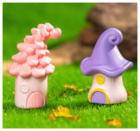 Petite sculpture en résine peinte à la main, cactus, plantes succulentes, jardin féerique, vase, panier à fruits, ornements de jeu pour enfants
