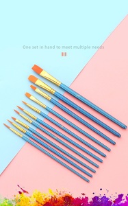 Pinceaux de <span class=keywords><strong>peinture</strong></span> en nylon pour fournitures artistiques, vente en gros - Product Image 5