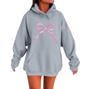 Tenues chandails polaire sweats femmes mode léger à manches longues pull avec poches Preppy graphique à capuche - Product Image 3