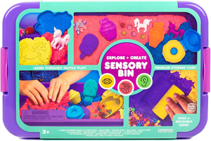 Explore + Create Unicorn Sensory <span class=keywords><strong>Bin</strong></span>-Contenedores sensoriales para niños pequeños-Juguetes sensoriales táctiles todo en uno-Aprender a través de juguetes de juego - Product Image 2