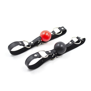 Bâillon à boule en silicone rose <span class=keywords><strong>pour</strong></span> femmes, <span class=keywords><strong>pour</strong></span> jeux sexuels, jouet sexuel en silicone, bâillon à morsure SM à bouche ouverte - Product Image 2