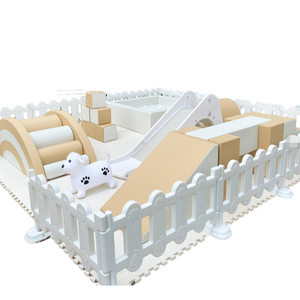 Equipo <span class=keywords><strong>de</strong></span> Juego Infantil Comercial Grande con Temática <span class=keywords><strong>de</strong></span> Panda Beige, <span class=keywords><strong>Material</strong></span> PE, 300x200x60cm, Interior/Exterior, para Escuelas y Centros Comerciales - Product Image 1