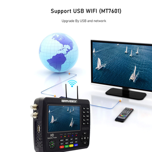 เครื่องค้นหาสัญญาณดาวเทียมดิจิตอล V10 Finder Pro Plus ขนาด 4.5 นิ้ว HD รองรับ DVB-S2X T2 C H.265 AHD CCTV รองรับ USB WiFi - Product Image 5