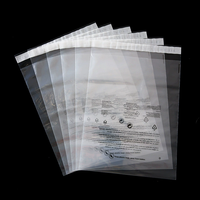 Sacs auto-adhésifs transparents en PE avec logo personnalisé, LDPE recyclable, auto-scellants pour vêtements, emballage e-commerce, OEM, vente en gros