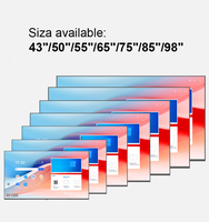 Moniteur Android Commercial Sunvol Série M5 4K UHD pour Mur Vidéo, Système de Conférence Tout-en-un, Support de Montage Optionnel, Idéal pour Magasins de Détail