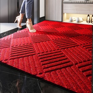 Tapis <span class=keywords><strong>de</strong></span> <span class=keywords><strong>porte</strong></span> commercial en <span class=keywords><strong>textile</strong></span> gaufré à motif losanges, antidérapant, avec base en PVC, pour entrée et usage extérieur - Product Image 6