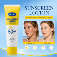 Crème solaire IREV certifiée GMP et ISO22716, protection UVA/UVB SPF50, soins de la peau coréens, usine OEM