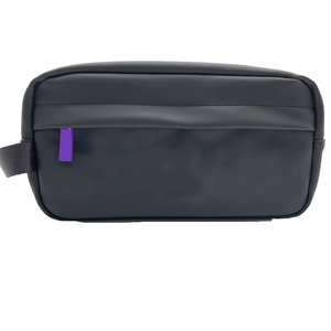 男性用旅行トイレタリーバッグ防水ポリエステルオーガナイザーカスタムロゴシェービングキットDoppバッグジッパー付きバスルーム用 - Product Image 4