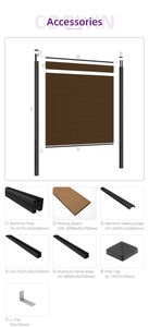 Shandong fer transparent avec alarme panneaux de clôture de confidentialité en bois WPC - Product Image 4