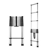 Échelle extensible en aluminium, pliable, compacte, portable, antidérapante, échelles pliables pour la maison, le grenier, le camping-car, le loft, le toit