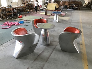 एविएटर रेट्रो औद्योगिक वास्तविक चमड़े के कूलिंग विला सोफे के साथ लिविंग रूम के लिए चैइस लाउंज - Product Image 4