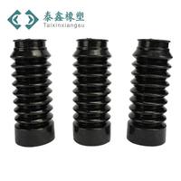 Soufflet anti-poussière flexible en caoutchouc EPDM ondulé, couvercle d'expansion, bouchon en caoutchouc pour amortisseur de machines de construction