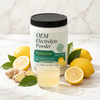454g OEM Poudre d'électrolytes naturelle pour adultes, compatible Keto, saveur citron, pour reconstituer et maintenir l'hydratation avec soutien énergétique