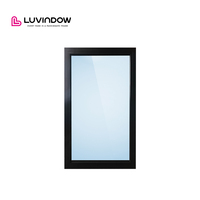 Ventana Arqueada Moderna de Aluminio para Cocina, Dormitorio o Villa, con Doble Acristalamiento, Aislamiento Térmico, Insonorización e Impermeabilización