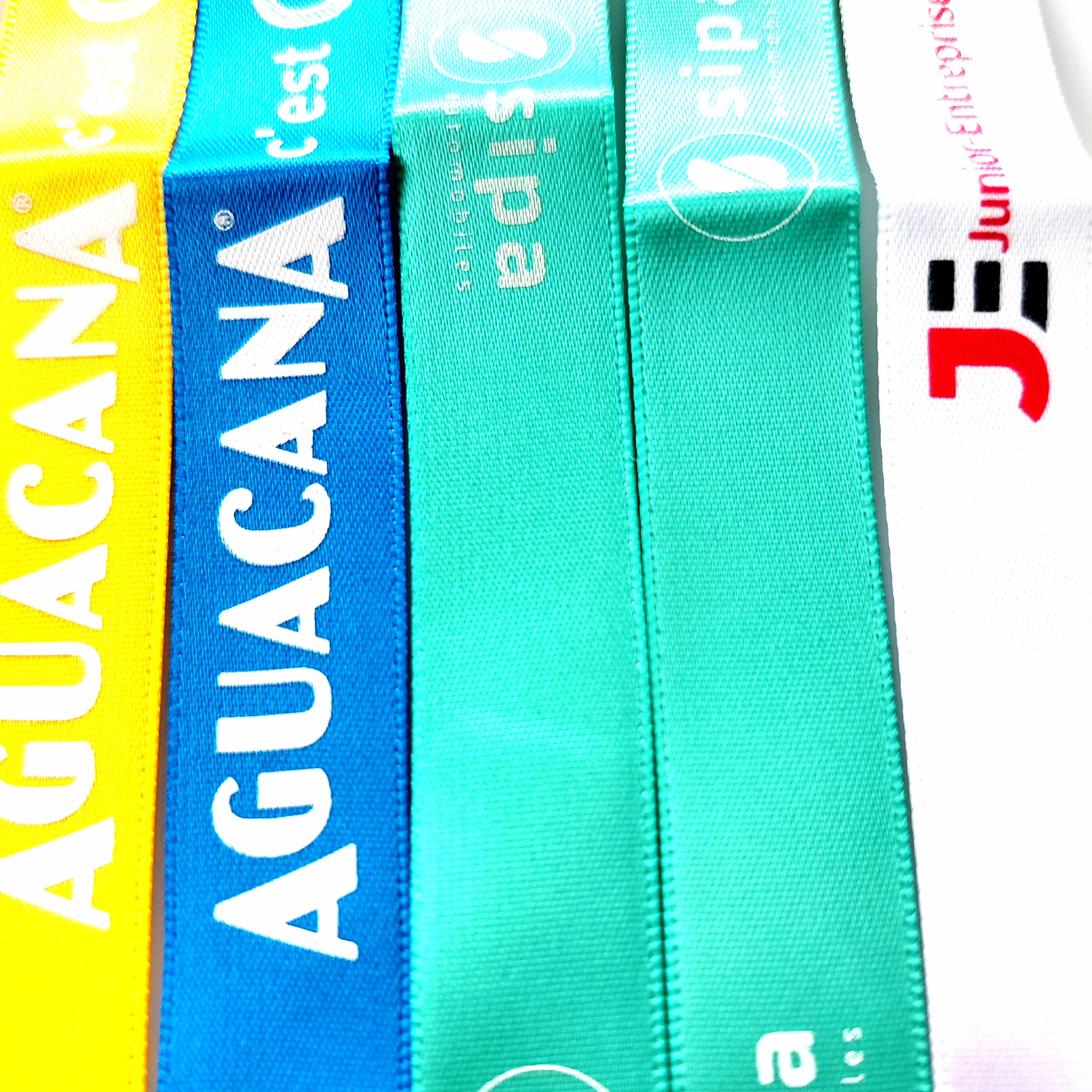 Fashion Satin Music Festival Party Concerts Silk Screen Printed Eco-Friendly Adjustable Short Wristband Strap Lanyard Custom Image 5