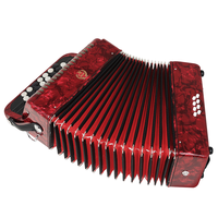Keyboard Instrument 22 Key 8 Bass Button Bayan Accordion Professional Performance Practice Teaching