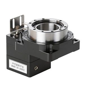 Plateforme rotative creuse 60/85/130/200, Moteur pas à pas servo, Réducteur à engrenages planétaires, Plateau tournant à angle droit indexable - Product Image 1