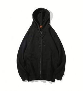 Sudadera con capucha y cremallera personalizada Unisex Etiqueta Privada Logo en relieve bordado 100% algodón invierno sudaderas con capucha de peso pesado - Product Image 5