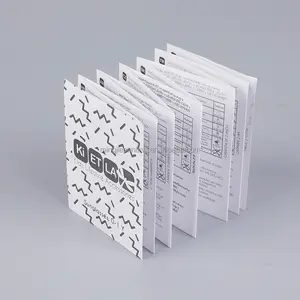 Bulk customized double side printed accordion folds user guild instruction manual fold a dozen times
