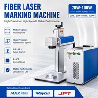 Máquina de Marcado Láser de Fibra/UV/CO2 de 5W 10W 20W 30W 50W 60W 80W 100W para Vidrio, Alta Precisión de 0.01mm, Sistema CNC Refrigerado por Aire
