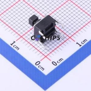 TC-6610-7.3-160G Tactile Switch Through hole-4P,6x6mm Switch Single Pole Single Throw Round Button 1.6N Through Hole - Product Image 2
