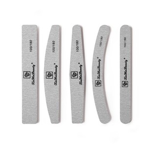 80/80 Grit Nail tập tin Nhà máy chuyên nghiệp biểu tượng tùy chỉnh đóng gói 100/180/240 Grit Hàn Quốc vuông Nửa Mặt Trăng Zebra Nail tập tin - Product Image 3