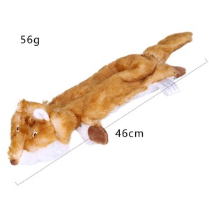 Venta al por mayor sin animales de relleno juguetes para perros Durable Squeaky perro masticar juguete mapache arrugado juguetes para mascotas - Product Image 4