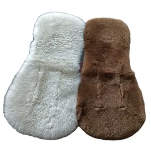 定制Oeko-Tex环保羊毛毛皮汽车座垫婴儿学步车婴儿车羔羊美利奴羊毛羊皮婴儿车衬垫