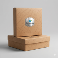 Ensemble de boîtes en papier et porte-gobelets personnalisés pour la restauration rapide, à emporter, pour poulet frit, sushi, desserts, en utilisant des matériaux recyclés