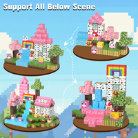 Vente flash - Blocs de construction magnétiques en plastique de 2 cm - Jouet de puzzle - Cubes de construction magnétiques en ensembles