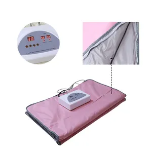Guangyang selimut pelangsing salon Logo kustom selimut sauna portabel inframerah cemara