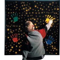 Tapis mural en fibre optique apaisant à LED, tapis sensoriel, éclairage en fibre optique, tapis étoiles