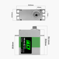 Servomoteur numérique à engrenages métalliques PTK 9495 MG-D 20g pour modèles RC DIY, voitures, avions, robots, unisexe, 14 ans et plus, polyvalent pour planeurs