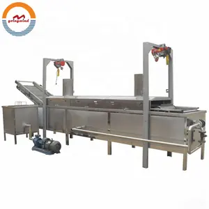 Automatische Commerciële Slanty Chips Frituren Machine Auto Industriële Food Cassave Continue Transportband Friteuse Prijs Voor Verkoop