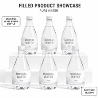 Machine de remplissage automatique haute précision pour eau potable pure minérale en bouteilles PET et en verre, avec rinçage, remplissage et bouchage