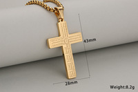 Classique en acier inoxydable chrétien Bible croix pendentif hommes femmes catholique prière foi bijoux haut cadeau pour collier chrétien