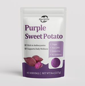 Polvo de Camote Morado de Marca Privada OEM ODM, Rico en Antocianinas, Vitaminas y Minerales Añadidos Personalizados, Vegano, Sin Gluten, No Modificado Genéticamente - Product Image 1