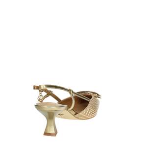 Scarpe da Donna Gold & Gold con Tacco Slingback Beige Metallizzato - Product Image 3