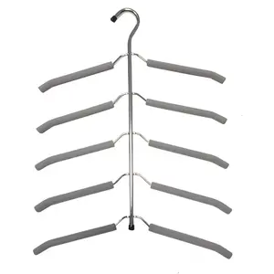 Customize Saving Room Metal Foam Hanger Non Slip Color Coat Garment Metal Hangers For Store