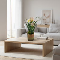 Tanaman Pot Mini Buatan Ramah Lingkungan Tahan UV Cabang Seperti Asli Gaya Modern Dekorasi Interior Rumah Ruang Tamu Meja