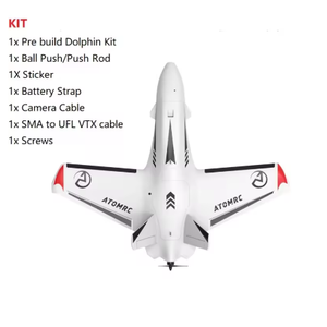 ATOMRC Dolphin Fixed <strong>Wing</strong> Aircraft 845mm Wingspan Delta <strong>Wing</strong> Dolphin FPV Model <strong>KIT</strong>/RTH Outdoor Hobby Toy <strong>Fly</strong> <strong>Wing</strong> for <strong>RC</strong> Drone - Product Image 4