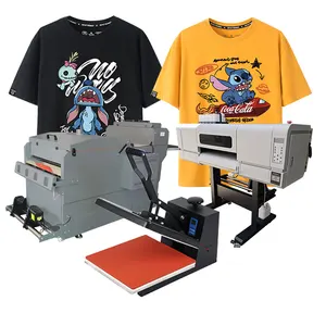 Neue Technologie Industrie maschine digitaler Textildrucker T-Shirt-Druck mit Heiß press maschine