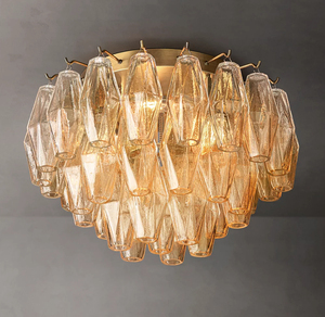 Lámpara de Techo de Cristal Transparente <span class=keywords><strong>Mia</strong></span> para Comedor, Lámpara Colgante Redonda Moderna para Sala de Estar - Product Image 3